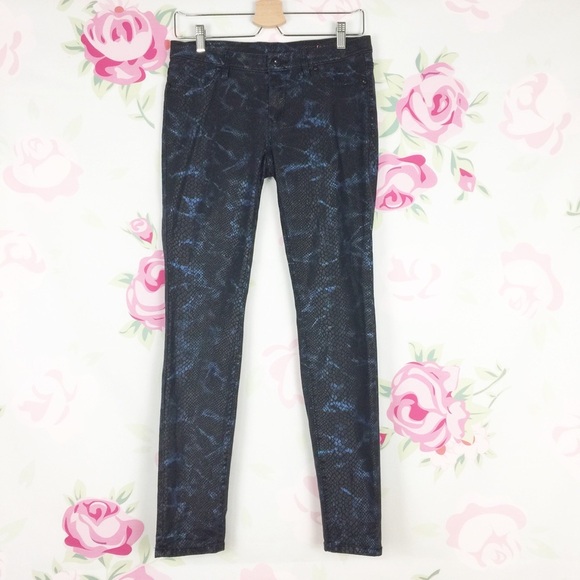 Blank NYC Snakeskin Printed Skinny Denim Jeans 28 - Picture 1 of 7
